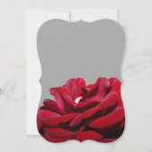 Marsala Red Burgundy Floral Gray Wedding Einladung (Rückseite)