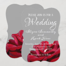 Marsala Red Burgundy Floral Gray Wedding