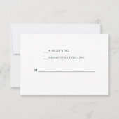 Marsala Red Floral Wedding RSVP Karte (Rückseite)