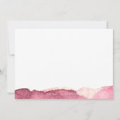 Marsala rosa moderne einfache Hochzeit retten das Save The Date (Rückseite)