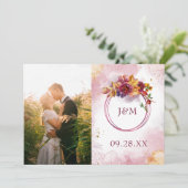 Marsala Rose Rodelbahn mit Aussicht Rodelbahn mit  Save The Date (Stehend Vorderseite)