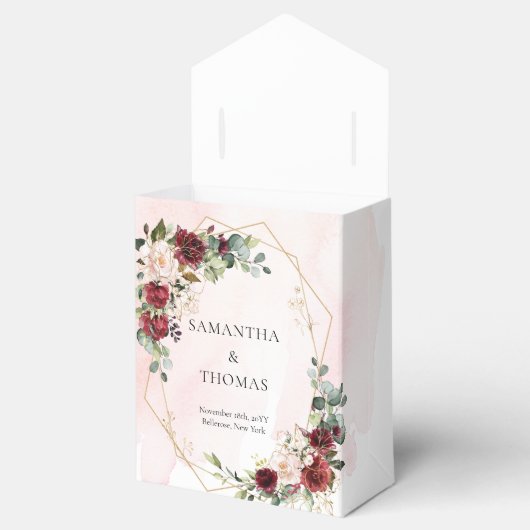 Marsala Rose Sala Geschenkschachtel (Geöffnet)