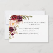 Marsala RSVP Card Einladung (Rückseite)