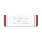 Marsala-Rücksendeadresse (Vorne)