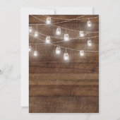 Marsala-String-Einladung Einladung (Rückseite)