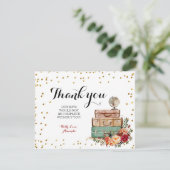 Marsala Travel Theme Danke Karte (Stehend Vorderseite)