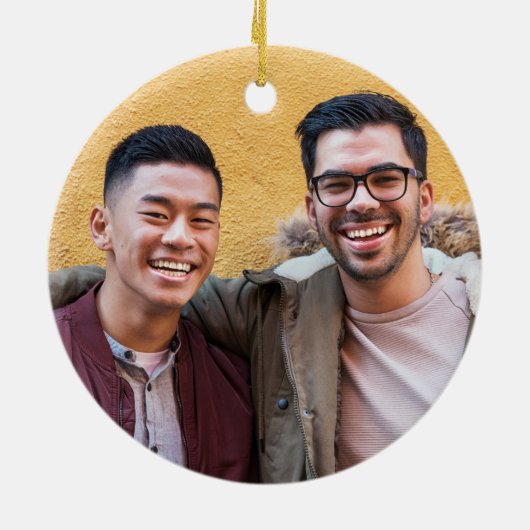 Marsala u. Marine-Blumenerster Weihnachtsherr u. Keramik Ornament (Hinten)