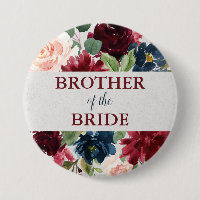 Marsala u. Marine-BlumenShabby Chic-Bruder der