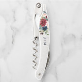 Marsala u. Marine-kundenspezifische mit Kellnermesser (Vorderseite)