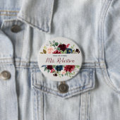 Marsala u. Marine-personalisierte zukünftige mit Button (Beispiel)