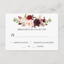Marsala UAWG Wedding Card