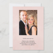 Marsala und Blush Bloral Wedding Einladung (Rückseite)