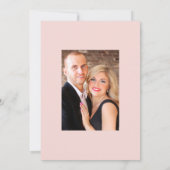 Marsala und Blush Bloral Wedding Save The Date (Rückseite)