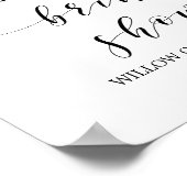 Marsala und Gold Brautparty Willkommen Poster (Ecke)