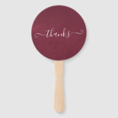 Marsala und Rose Fächer (Rückseite)