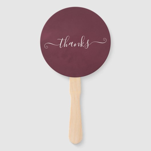 Marsala und Rose Fächer (Rückseite)