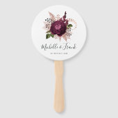 Marsala und Rose Fächer (Vorderseite)