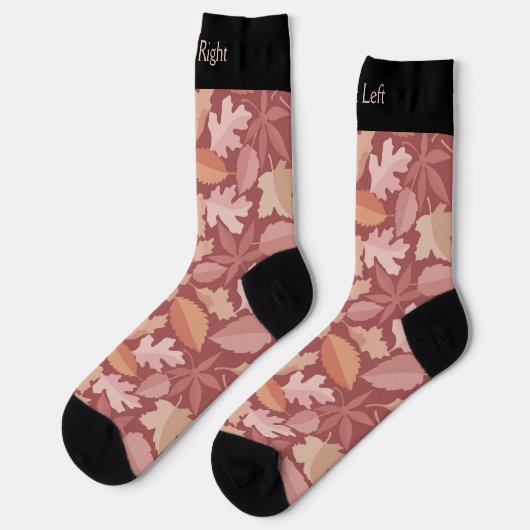 Marsala Verlasse Pattern Socks Socken (Linkes Detail)