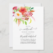 Marsala Vintag Rustic Charm Virtual Wedding Einladung (Vorderseite)