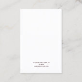 Marsala Wash Arch Earring Display Visitenkarte (Rückseite)