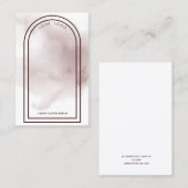 Marsala Wash Arch Earring Display Visitenkarte (Vorne/Hinten)