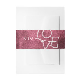 Marsala Wasserfarbe bemalt Moderne einfache Hochze Einladungsbanderole