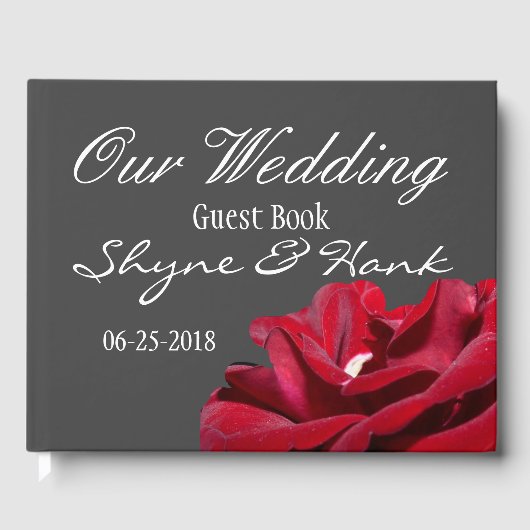 Marsala Wedding Guestbook Gästebuch (Vorderseite)