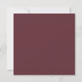 Marsala + Weiß klassische elegante Hochzeitseinlad Einladung