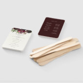 Marsala Wine Red Watercolor Blumenzwiebelprogramm Fächer (Non-assembled)