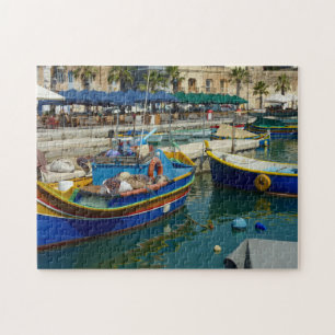 Marsaxlokk bemalte Boote Puzzle