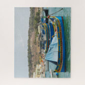 Marsaxlokk - Maltas Fischerdorf Puzzle (Vertikal)