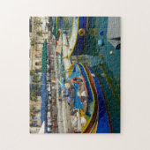 Marsaxlokk malte Boote Puzzle (Vertikal)