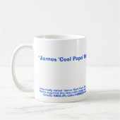 Marsbild: Cooler Papa" Bell" "James ", Kaffeetasse (Links)