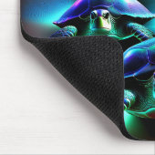 Marsch der Neon-Schildkröten Mousepad (Ecke)