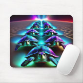 Marsch der Neon-Schildkröten Mousepad (Mit Mouse)