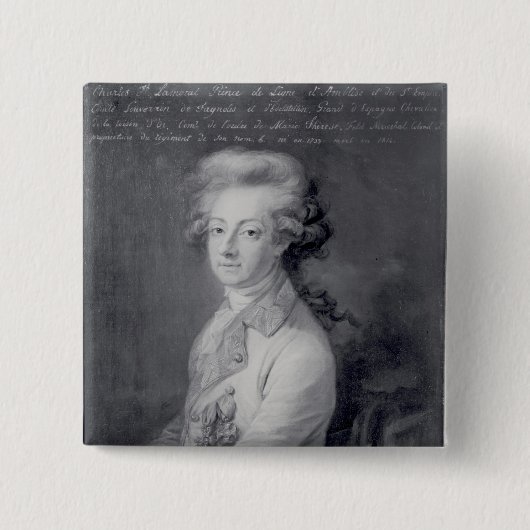 Marschall Charles-Joseph Prinz de Ligne Button (Vorderseite)