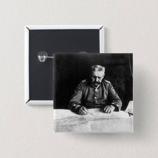 Marschall Paul von Hindenburg, 1914 Button (Vorne & Hinten)