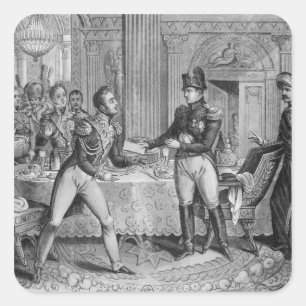 Marschall Pierre Francois Joseph Lefebvre Quadratischer Aufkleber