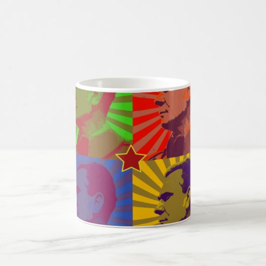 MARSCHALLtito-POP-KUNST-PORTRÄT Kaffeetasse (Mittel)