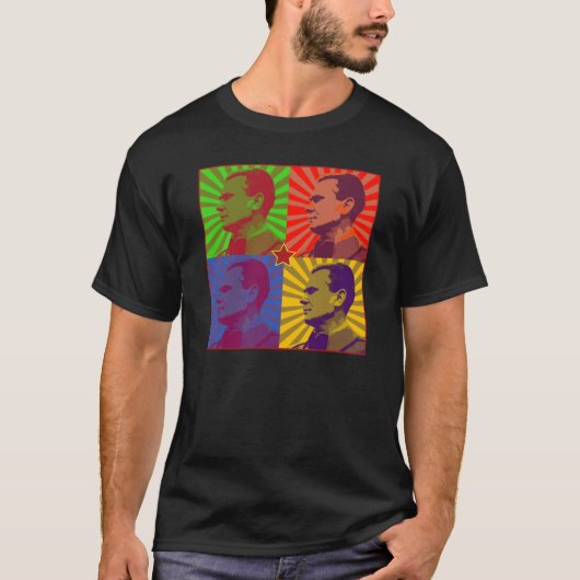 MARSCHALLtito-POP-KUNST-PORTRÄT T-Shirt (Vorderseite)