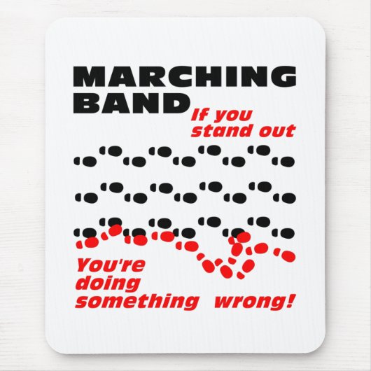 Marschband-Ausstand Mousepad (Vorne)