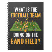 Marschband Field Director Football Team Orchest Notizblock (Vorderseite)
