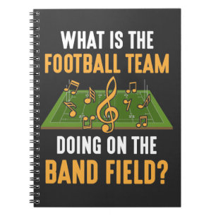 Marschband Field Director Football Team Orchest Notizblock