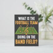 Marschband Field Director Football Team Orchest Postkarte (Stehend Vorderseite)