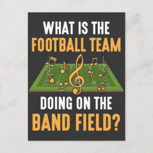 Marschband Field Director Football Team Orchest Postkarte