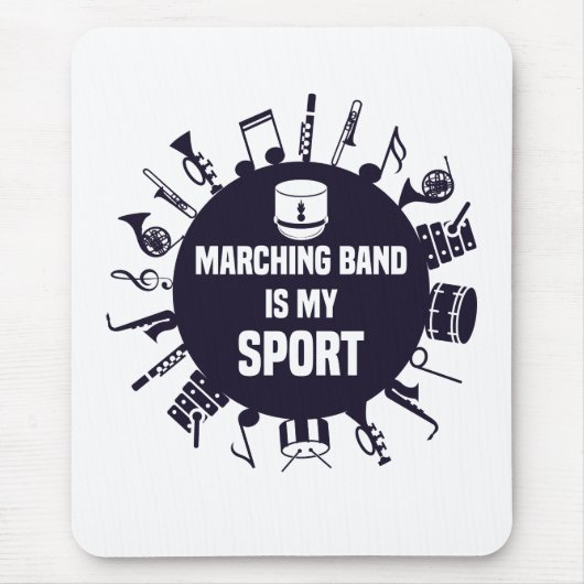 Marschband ist mein Sport Mousepad (Vorne)
