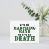 Marschband oder Tod Postkarte (Stehend Vorderseite)