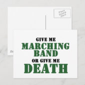 Marschband oder Tod Postkarte (Vorne/Hinten)