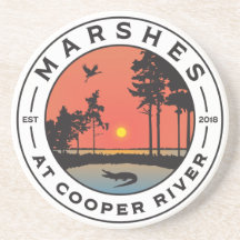Marschen am Cooper River Untersetzer