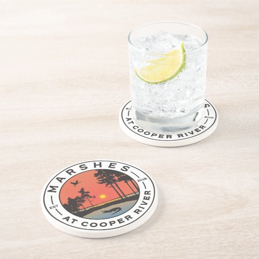 Marschen am Cooper River Untersetzer (Seite)